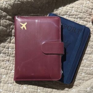 Burgundy and Navy Passport Holders
